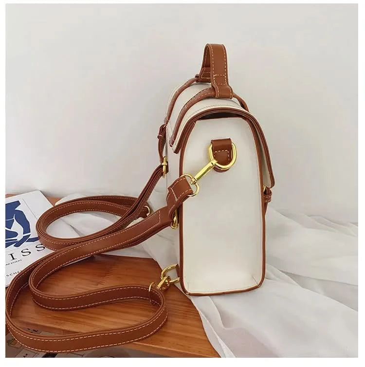 Vintage women messenger bags pu leather female shoulder bag small ladies Totes 2024 new Multifunction schoolbag bagpack handbag - M & M Global