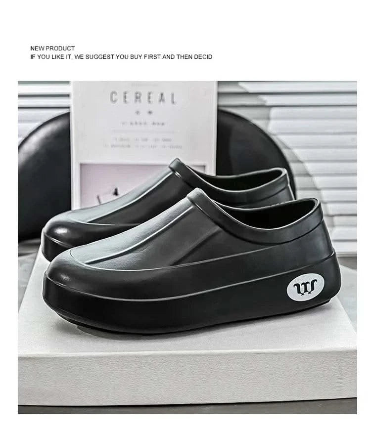 A Pair of Men's Wear-Resistant Men's Casual Shoes, Non-Slip, Wear-Resistant, Waterproof Work Shoes, Casual Sports Shoes for Men - M & M Global