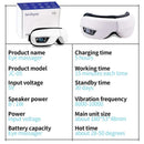 Smart Eye Massager Rechargeable Eye Mask For Dark Circles, Puffiness Dry Eyes Fatigue Relief Perfect For Sleep & Travel - M & M Global