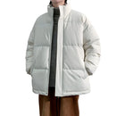 Winter Parka Men Brown Thick Warm Jackets Big Size Oversize Cotton Padded Windbreaker Outwear Waterproof Loose Coats