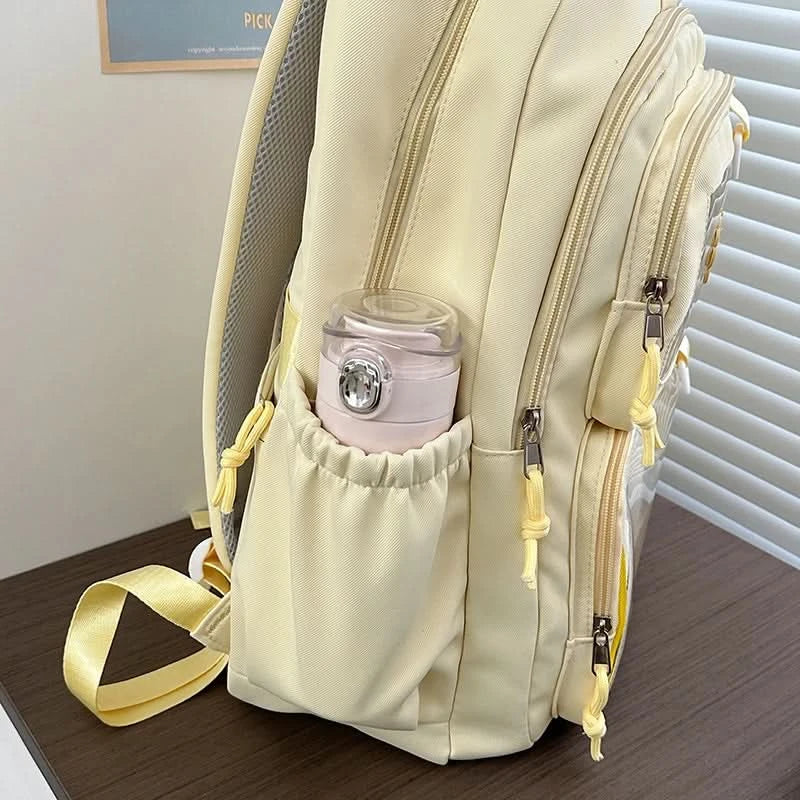 Japanese Style Kawaii Backpack Girls Transparent Ita Bag Women Large Capacity Backpack Fashion School Bag for College Student JK - M & M Global