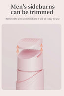 Women's 2-in-1 Dual-Head Electric Razor Painless Bikini Trimmer Wet/Dry Use Detachable Head for Ladies Pubic Hair Shaver