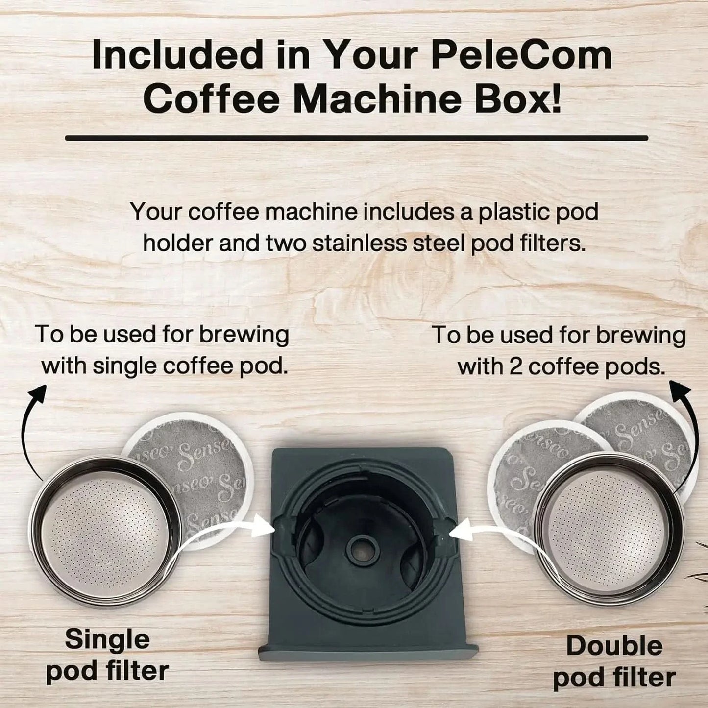 Coffee Machine Compatible with Senseo Pods, Fast Brewing Rich Flavor Extraction Space Saving Sleek Modern Barista Quality Taste, - M & M Global