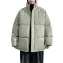 Winter Parka Men Brown Thick Warm Jackets Big Size Oversize Cotton Padded Windbreaker Outwear Waterproof Loose Coats