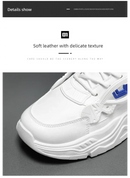 Student height increasing shoes four season new thick sole men's casual sports shoes soft sole comfortable outdoor running shoes - M & M Global