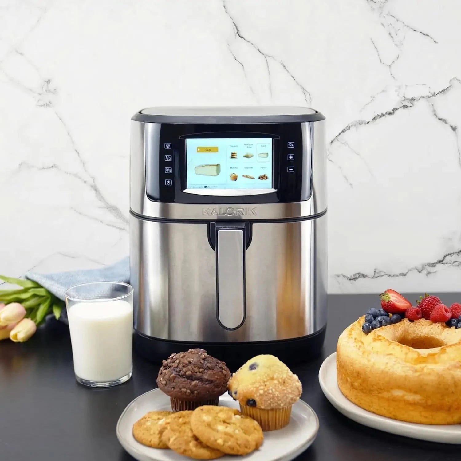 SELECT 7 Quart High-Resolution Air Fryer with Selector Controls, Stainless Steel - M & M Global