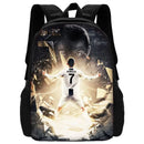 pcs set Football CR7 Star Child School Backpack with Lunch Bags Pencil Bags School Bags for R-Ronaldos Boys Girls Best Gift - M & M Global
