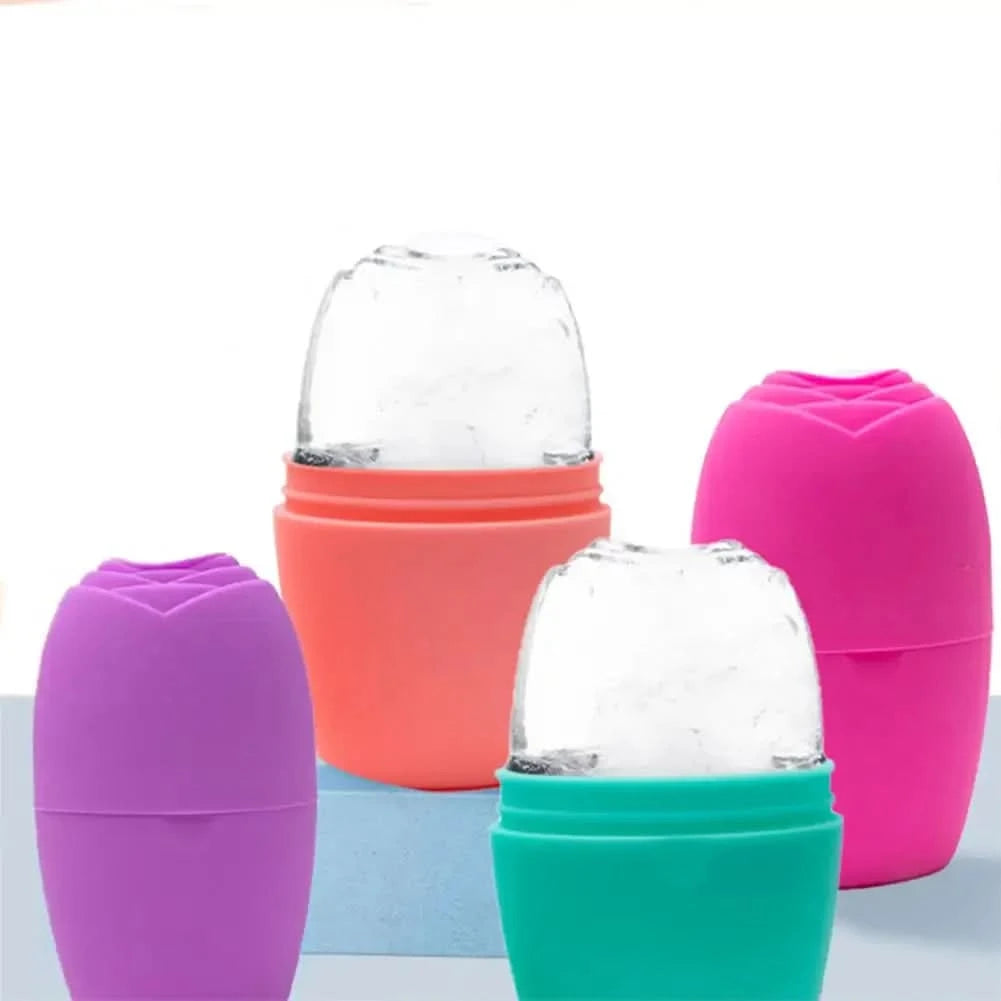 Skin Care Face Lifting Contouring Tool Silicone Ice Cube Trays Ice Globe Ice Balls Face Massager Facial Roller Reduce Acne - M & M Global