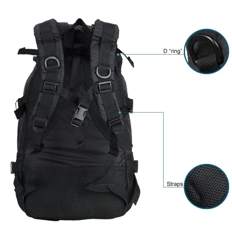 Military Tactical Backpack Army Rucksack Camping Hiking Climbing Gear Bushcraft Travel Bags Durable Sports Backpacks - M & M Global