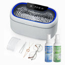 550ml Ultrasonic Cleaner, 45kHz Portable Jewelry Glasses Cleaning Machine, Deep Cleaning Ultrasound Appliance With 100ml Cleaning Solution, 5 Timer, 3 Power Levels, Degas Mode
