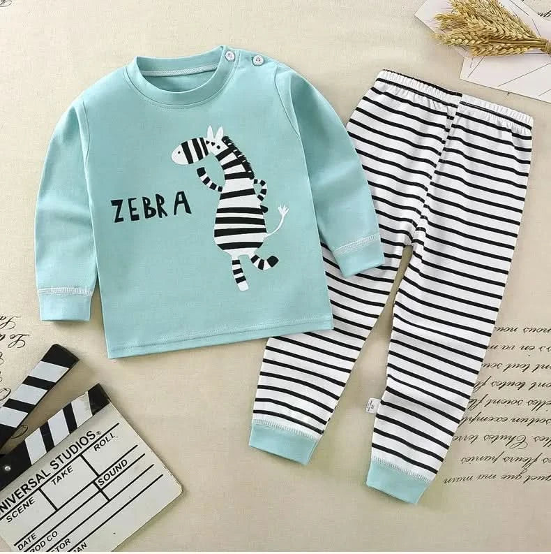 Children Kids Clothes Sets  Boys Girls Suit Pajamas Clothinng Pants Cartoon Autumn Winter Sleepwear Outfits - M & M Global