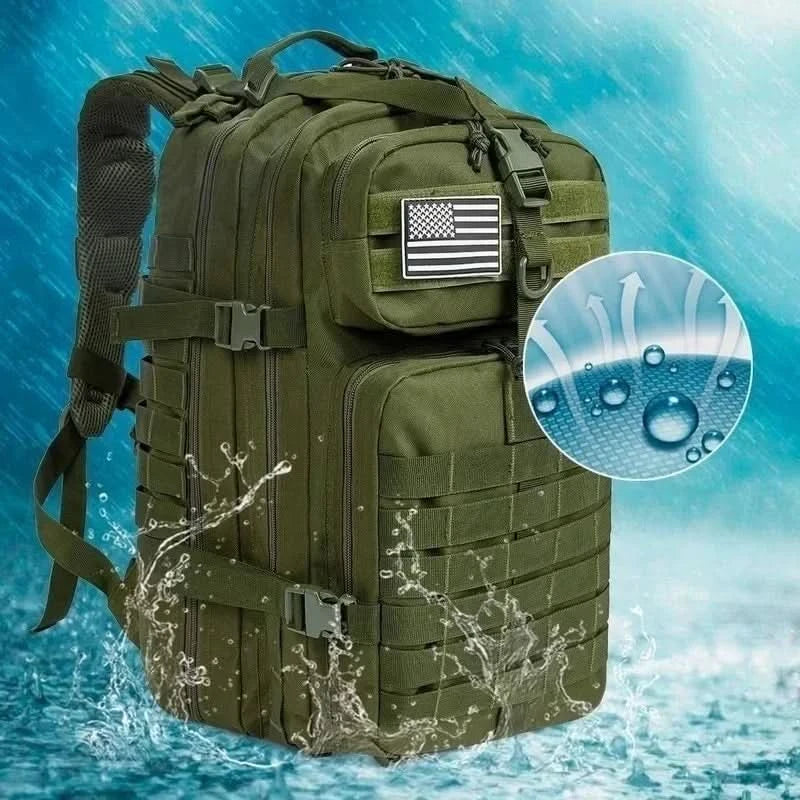 30L/50L 1000D Nylon Waterproof Trekking Fishing Hunting Bag Backpack Outdoor Rucksacks Tactical Sports Camping Hiking - M & M Global