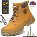 Men Safety Boots Waterproof Work Safety Shoes Anti-puncture Steel Toe Non Slip Work Sneakers Outdoor Male Indestructible Boots