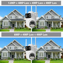 BESDER 6K 12MP Wifi Camera PTZ Dual Screen 8X Digital Zoom AI Auto Tracking Outdoor 8MP CCTV IP Camera Security Protection iCSee - M & M Global