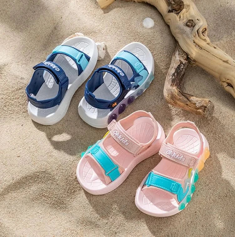 New Summer Children's Soft Soled Sandals Anti Slip Breathable For Boys And Girls Water Wading Baby Beach Sandals - M & M Global