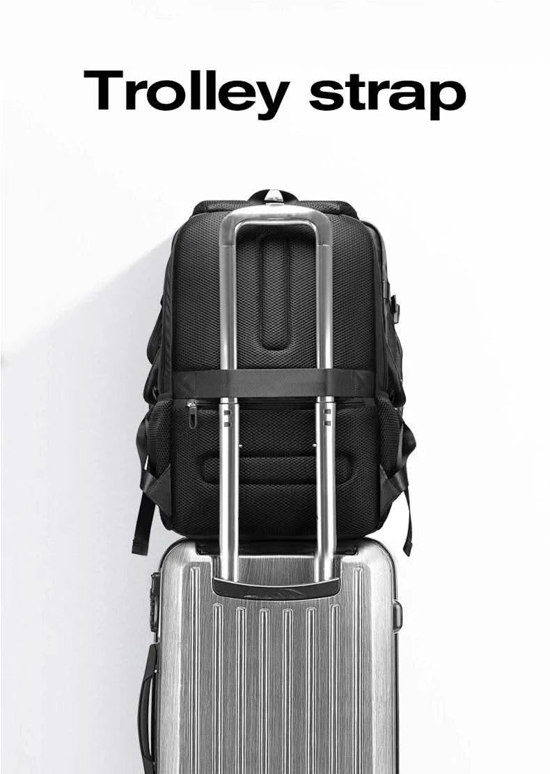 BANGE Large Capacity Men Backpacks for 15.6 Laptop Business Travel Women Backpack Waterproof School Bags with Mesh Side Pockets - M & M Global