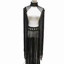 Leosoxs Tassel Hand Crochet Knitted Women Bikini Cover Ups Summer Holiday Beach Bathing Suit Sexy Hollow Out Skirts Matching Set - M & M Global