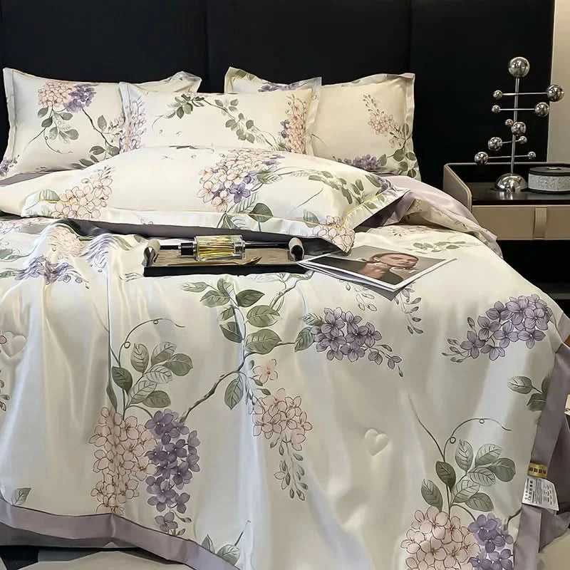 Summer Ice Cool Thin Quilt Comforter Soft Air Conditioning Quilt/Duvet/Blanket Bed Single Double Bed Skin-friendly Blanket 이불 - M & M Global