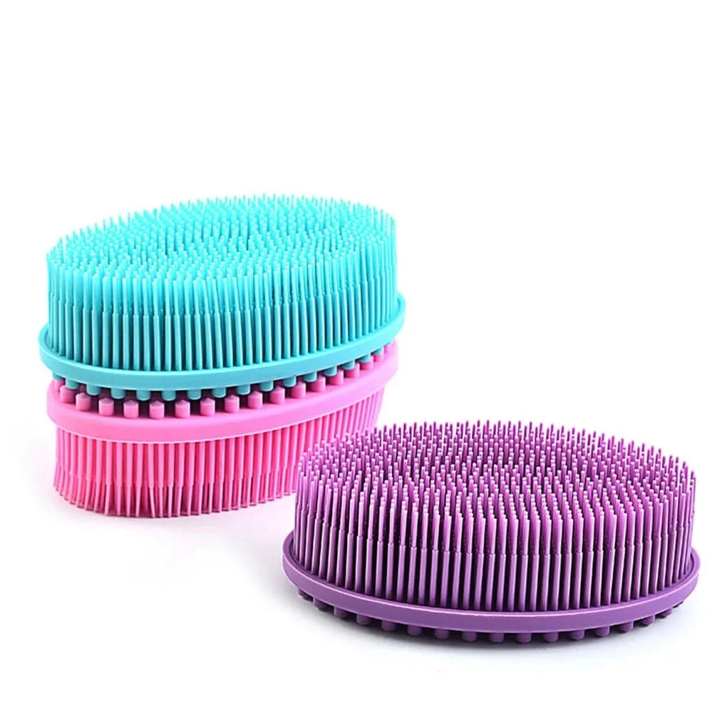 Soft Silicone Body Brush Wash Bath Shower Exfoliating Skin Fit For Baby Bath Shampoo Facial Massage Brush Supplies Dropship - M & M Global