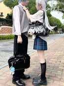 Original daily versatile jk messenger pu bags college style commuter school bags uniform bag for woman - M & M Global