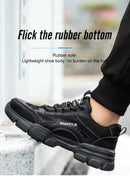 Men Work Sneakers Protective Shoes Safety Industrial Puncture-Proof Anti-smash Steel Toe Shoes Breathable Construction Work Shoe
