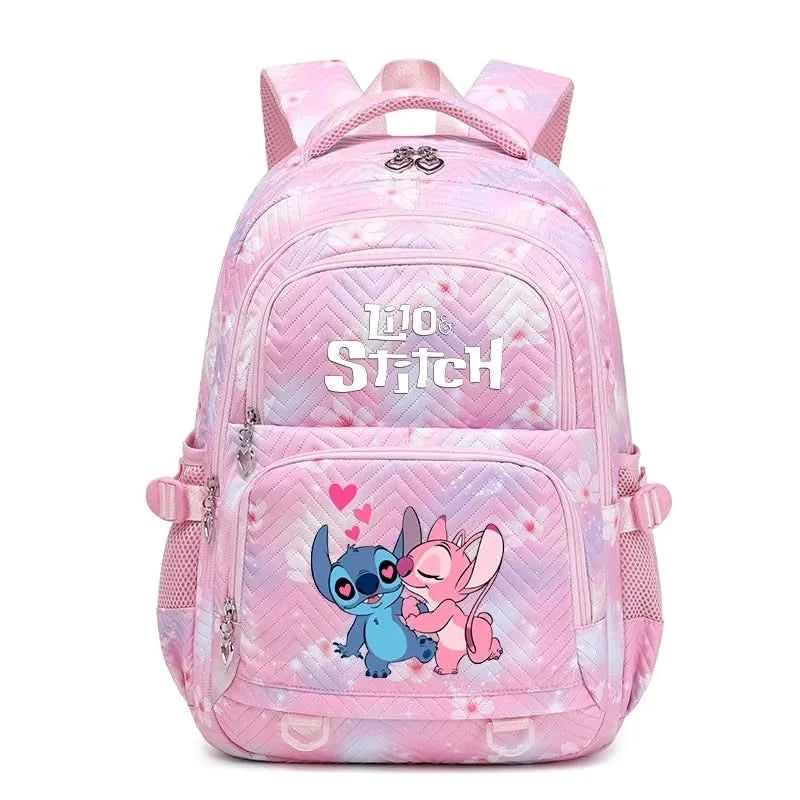 Lilo Stitch Large Capacity Backpack Daypack Lightweight Schoolbag Casual Travel Knapsack for Women Girls Pen Lunch Bags - M & M Global