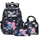 Lilo Stitch Large Capacity Backpack Daypack Lightweight Schoolbag Casual Travel Knapsack for Women Girls Pen Lunch Bags - M & M Global