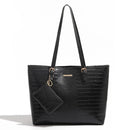 2024 Europe and the United States new two-piece women's handbag shoulder bag crocodile pattern simple fashion bag - M & M Global