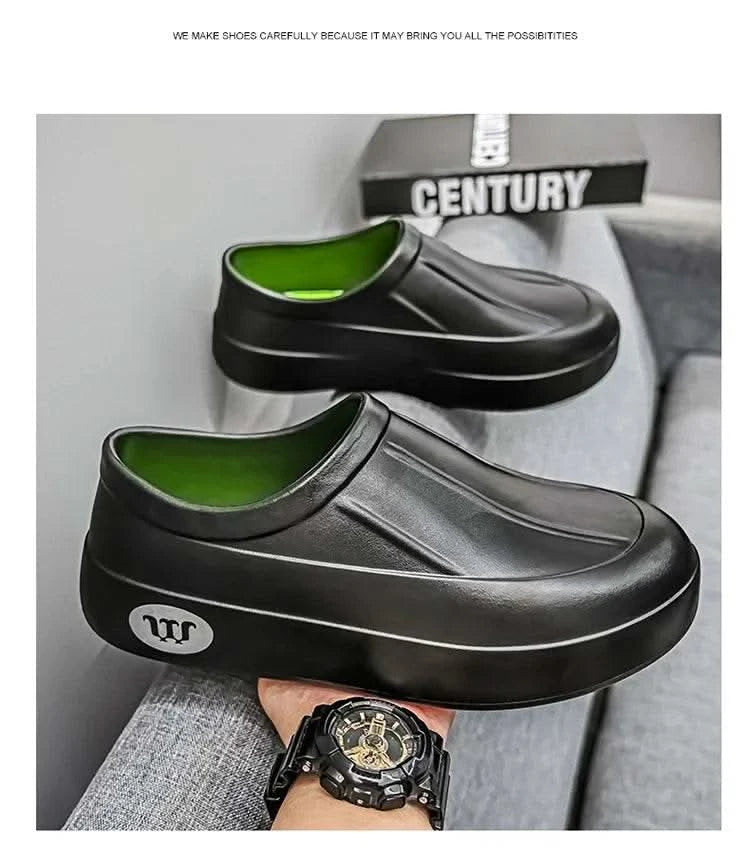 A Pair of Men's Wear-Resistant Men's Casual Shoes, Non-Slip, Wear-Resistant, Waterproof Work Shoes, Casual Sports Shoes for Men - M & M Global