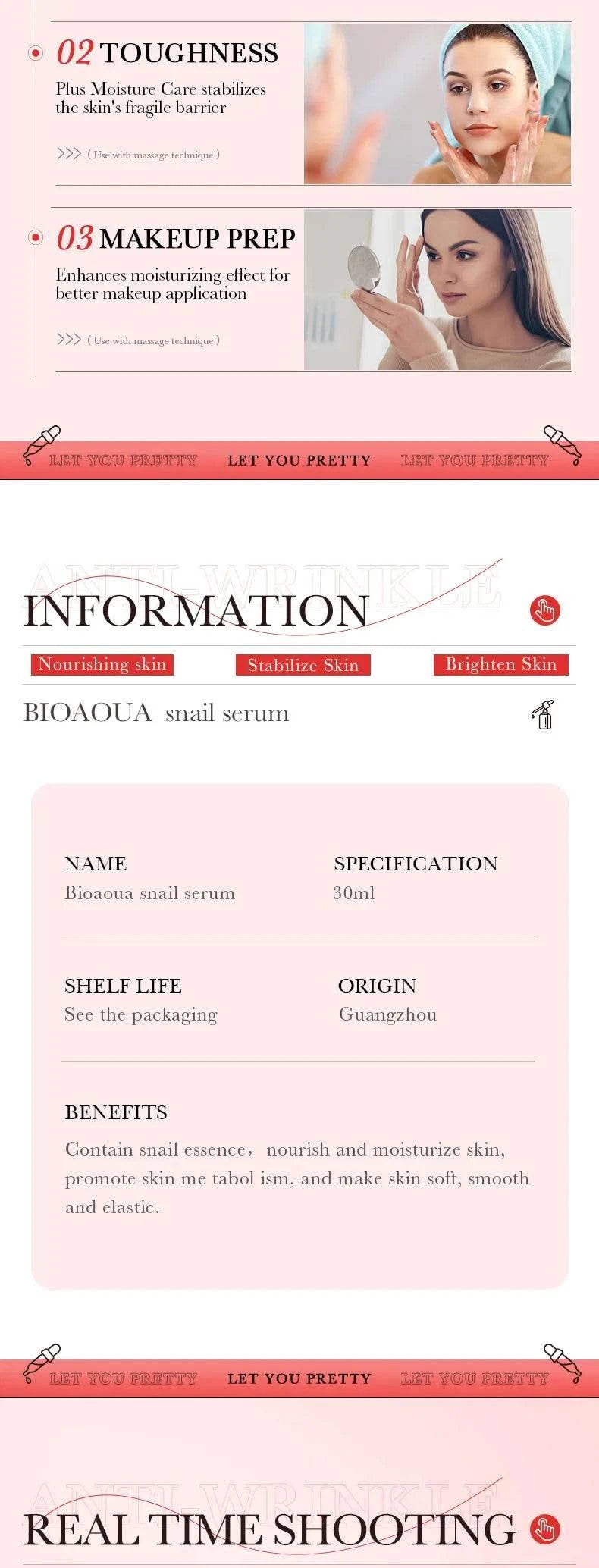 BIOAQUA Vitamin C Retinol Hyaluronic Acid Serum Moisturizing Brightening Hydrating Firming Facial Essence Beauty Face Skin Care - M & M Global