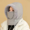 Cold Weather Thermal Balaclava Scarf Winter Windproof Hood Hat Plush Neck Warmer Ski Face Mask for Outdoor Activities