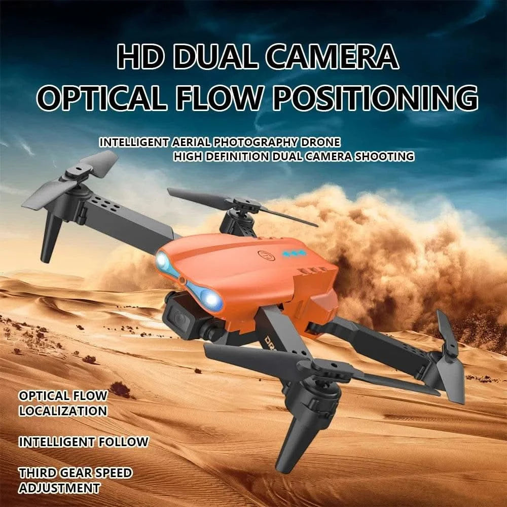 E99Pro Drone HD Professional 4k drone Dual Camera WIFI fpv Aircraft Quadcopte Obstacle Avoidance Aerial Photography Drone - M & M Global