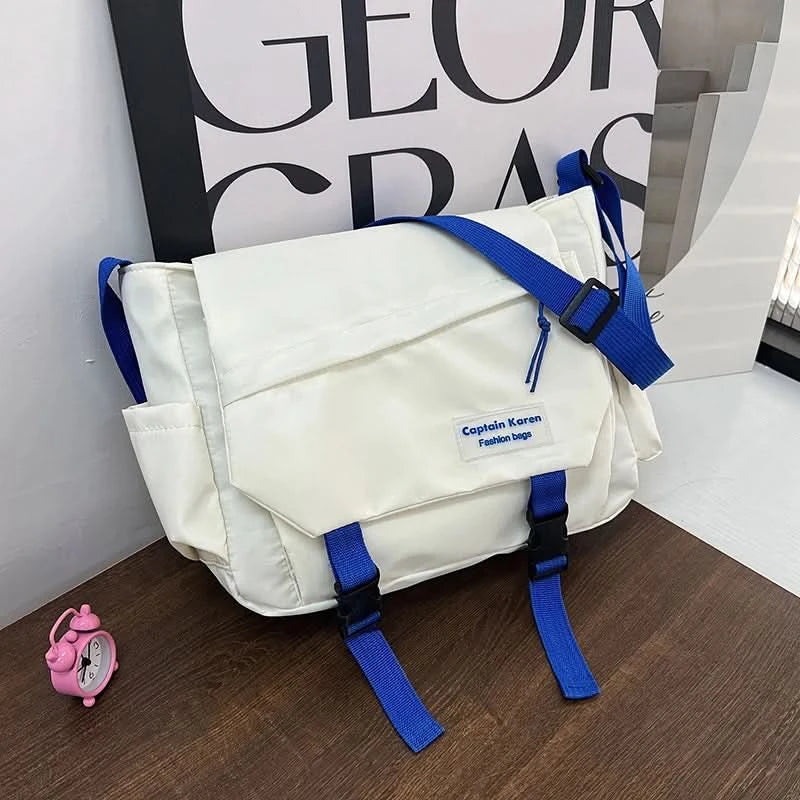 Ladies Messenger Bags Young Fashion Women's Handbags Crossbody Bags Large Capacity Sling Shoulder Bags Nylon School Bag - M & M Global