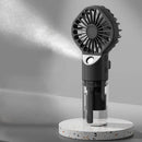 Portable Humidifier Fan Mini Handheld Mist Fan Portable USB Rechargeable Handheld Fan with Humidifier Mini Water Spray Hand Fan - M & M Global