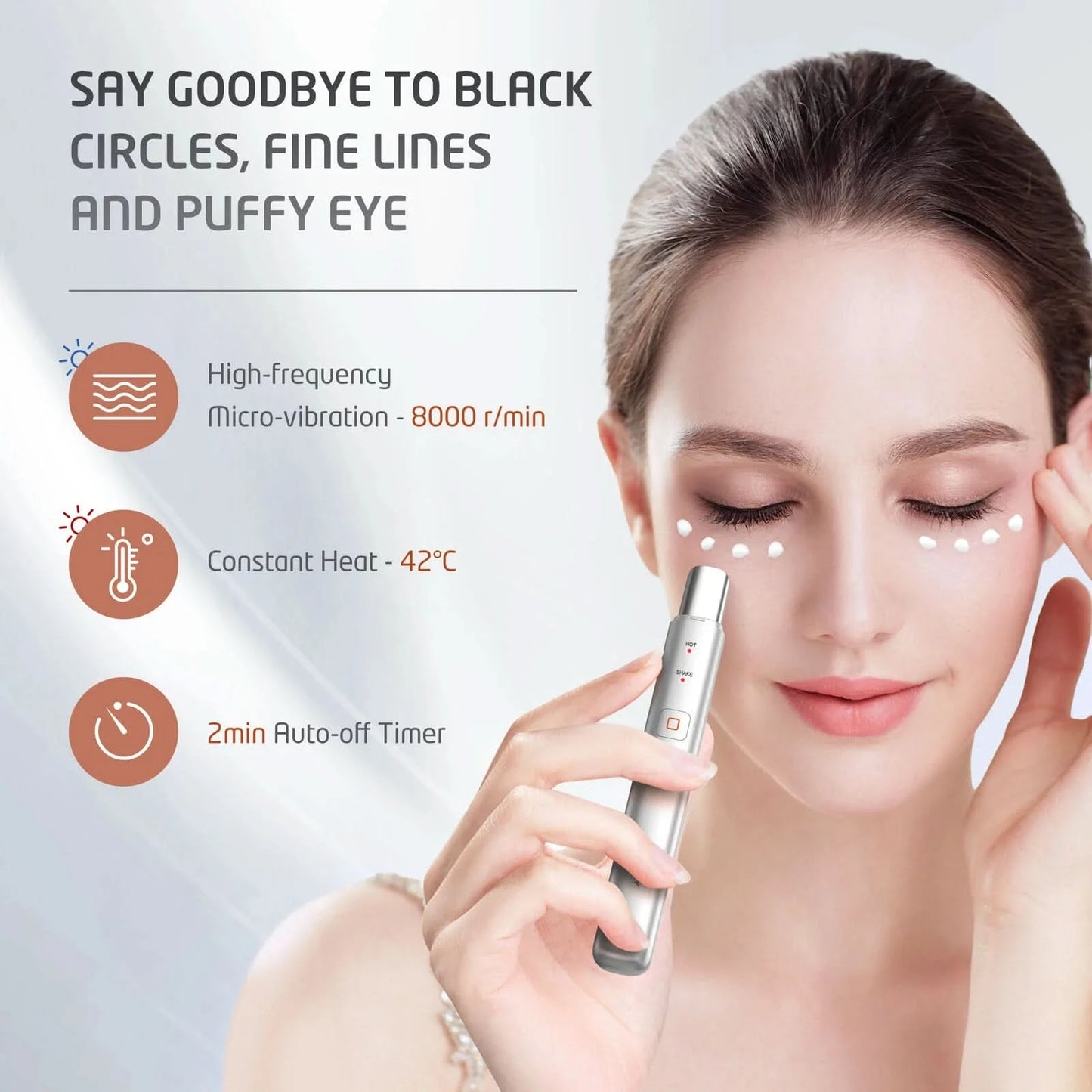 Sejoy Eye Beauty Device Home Skin Care Tool ION Heat Face Beauty Instrument Facial Lifting Massager Anti Wrinkle - M & M Global