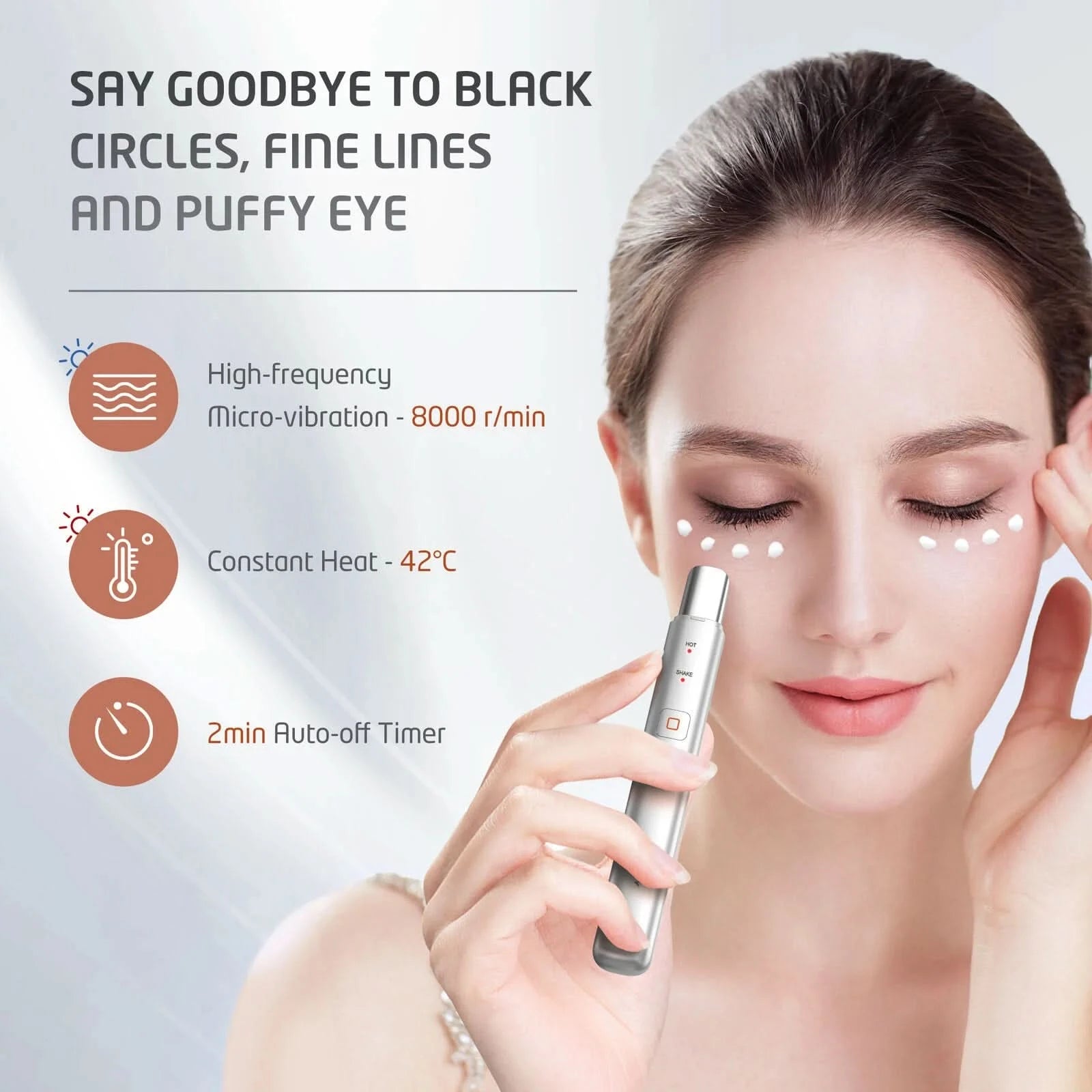 Sejoy Eye Beauty Device Home Skin Care Tool ION Heat Face Beauty Instrument Facial Lifting Massager Anti Wrinkle - M & M Global