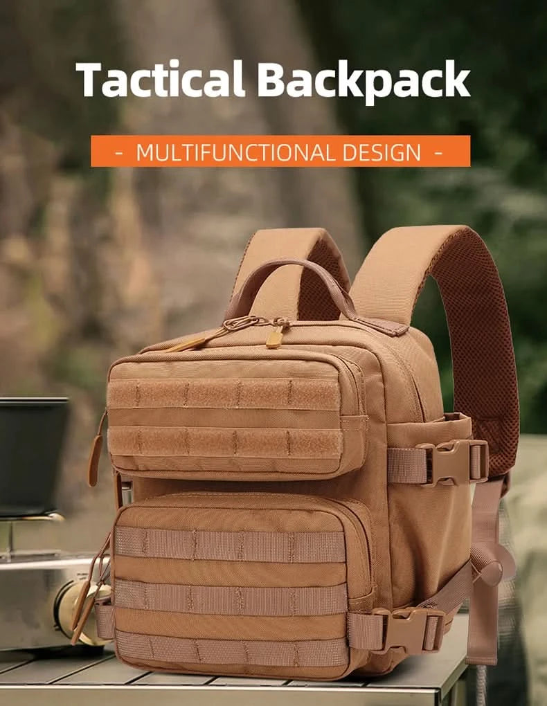 New Camping Hiking Backpack Tactical Molle 900D Men&Women School Bag Outdoor Gym Ruckdack Shoulder Pack with Dual Cup Holder - M & M Global