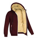 Winter Lambswool Coats Thicken Warm Jackets Long Sleeve Zipper Hoodies Casual Sports Fleece Black Coat Hooded Men's Women Jacket
