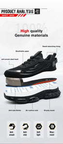 Lace-up breathable soft sole comfortable anti-smash anti-puncture men's casual labour insurance shoes