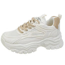Chunky Fashion Sneakers Comfortable Casual Dad Shoes Lace-Up Walking Shoes Breathable Mesh for Women - M & M Global