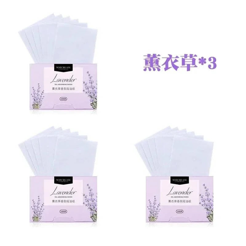 300pcs/box Portable Facial Oil-Absorbing Papers Oil Blotting Sheets Oil Control Face Skin Care Tools for Men and Women Green Tea - M & M Global