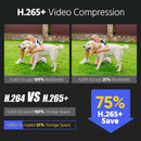 Annke 12MP HD IP Security Camera Poe 6K Dual Light Audio Fixed Bullet Camera Human Vehicle Detection 256G SD Storage ONVIF IP67