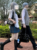 Original daily versatile jk messenger pu bags college style commuter school bags uniform bag for woman - M & M Global