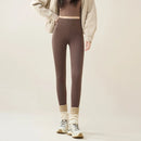 2025 New Women's Sharkskin Pants Winter Elastic Slim Thin Leg Yoga Leggings Female High Waist Thicken Plus Velvet Warm Leggings