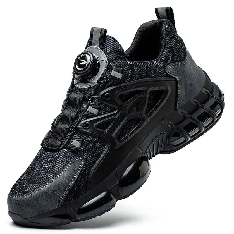 Steel Toe Shoes for Men Indestructible Work Boots Lightweight Safety Shoes Walking Anti-smash Anti-puncture Protective Sneakers