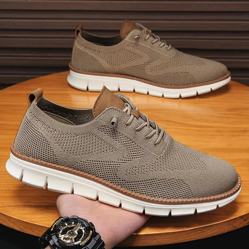 YRZL Men Casual Sports Shoes Anti Slip Wear-Resistant Breathable Cushioning Color Blocking Design Versatile Casual Sports Shoes - M & M Global