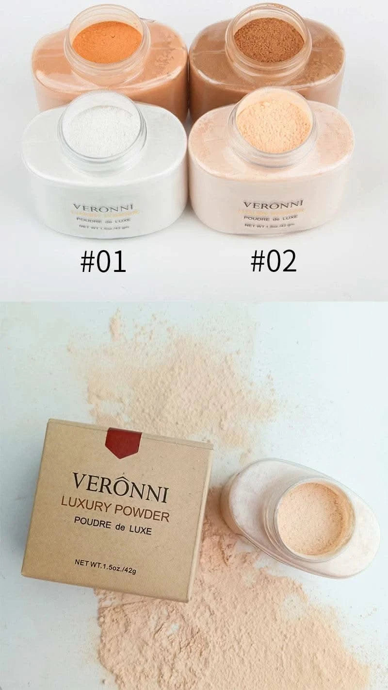 Banana Shaped Loose Powder Cosmetic Can Reduce Pores&Fine Lines,Long-lasting Matte Effect Facial Makeup Powder Make Up for women - M & M Global
