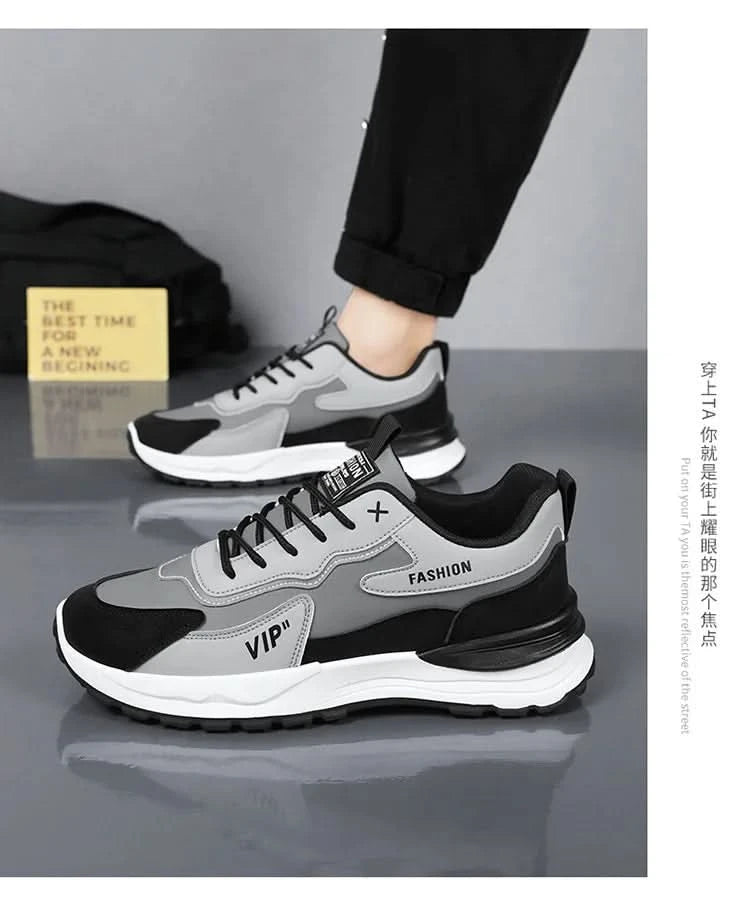Summer men's new breathable Forrest Gump shoes men's sports shoes Korean version versatile thick sole casual running dad shoes - M & M Global