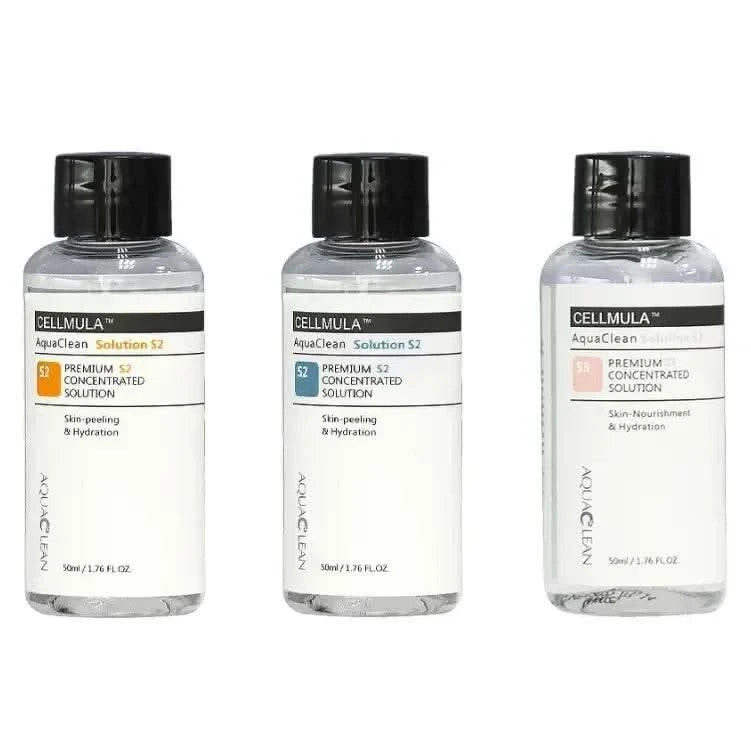 Aqua Clean Peeling Facial Solution S1 S2 S3 Serum Essence For Hydra Dermabrasion Skin Care Beauty Blackhead Wrinkle Removal - M & M Global