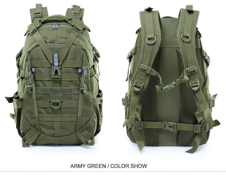 40L Tactical Backpack for Men Camping Hiking Backpacks Reflective Outdoor Travel Bags Survival Molle Climbing Rucksack Bag - M & M Global